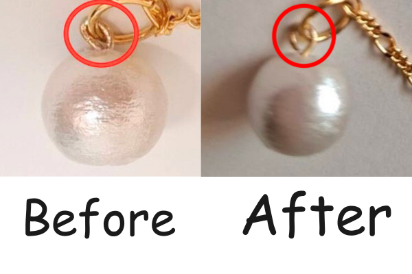 丸カン・ピンの仕上げ改善ビフォーアフター